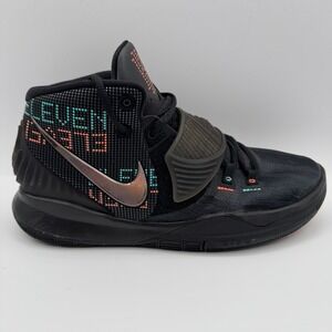 Nike Kyrie 6 Trophies Basketball Shoes Youth Size 7Y Black Sneakers BQ5599-006
